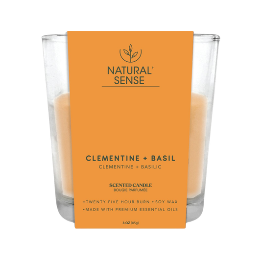 Natural Sense Scented Candles Clementine + Basil 3oz