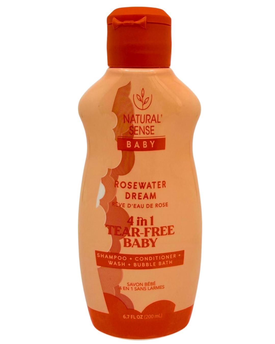 Natural Sense 4-In-1 Tear-Free Baby Soap Rosewater Dreams 6.7oz 12 pk