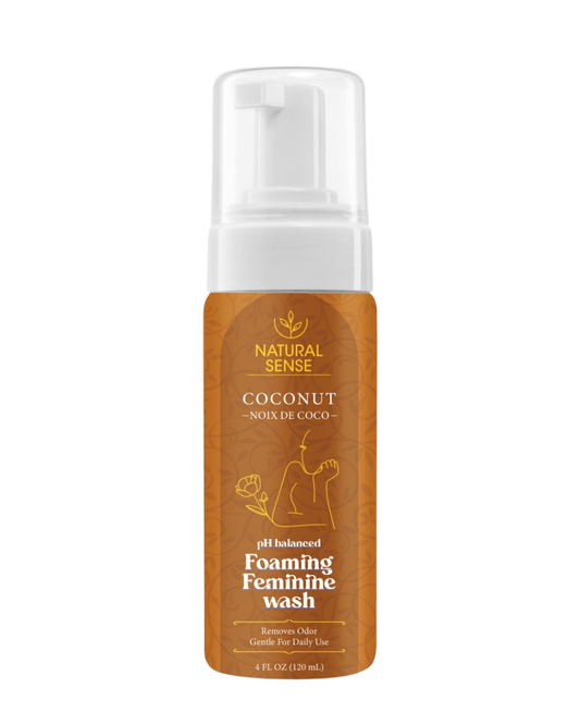 Natural Sense Foaming Feminine Wash Coconut 4oz 12 pk