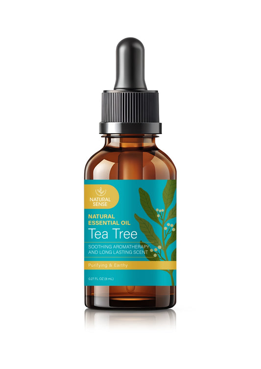 Natural Sense Essential Oil with Dropper -Tea Tree 0.27oz 12 pk