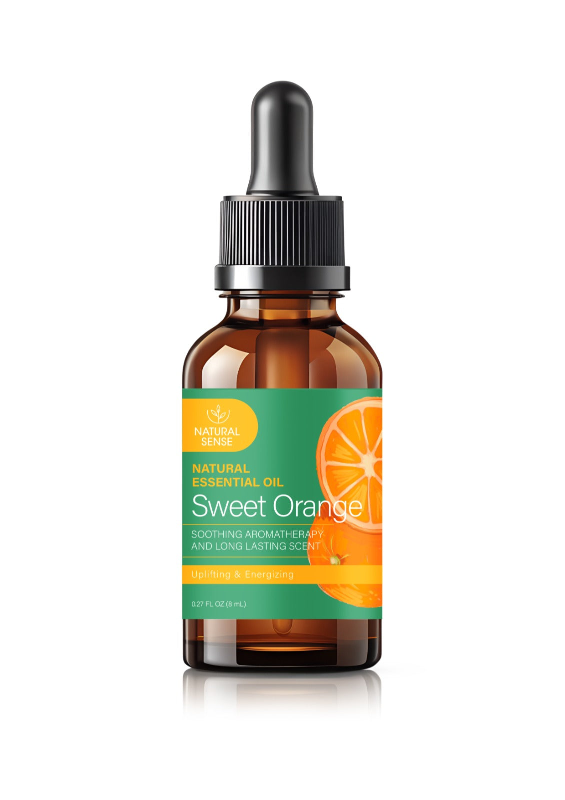Natural Sense Essential Oil with Dropper - Sweet Orange 0.27oz 12 pk
