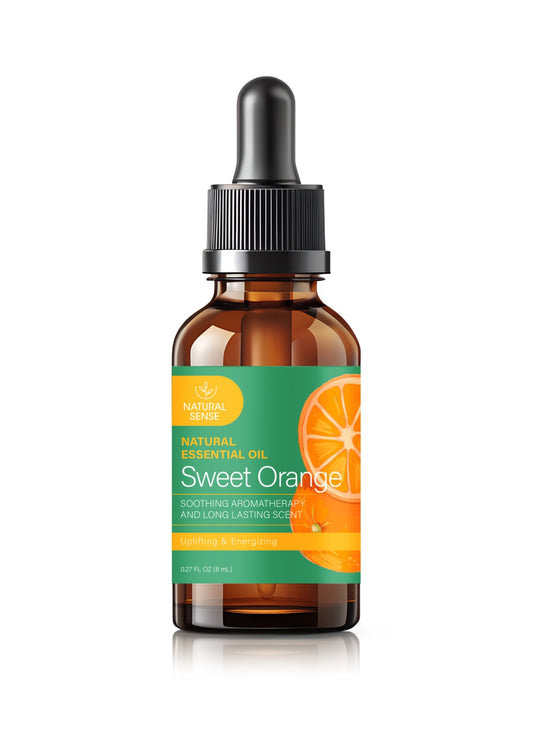 Natural Sense Essential Oil with Dropper - Sweet Orange 0.27oz 12 pk