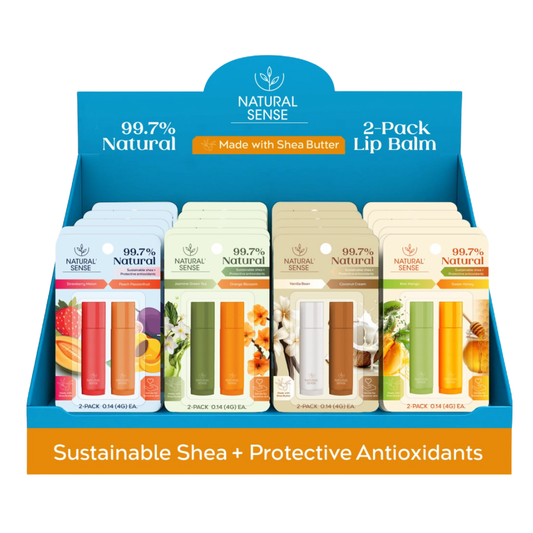 Natural Sense Lip Balm Assorted 2ct(x4) 6 pk (PDQ)