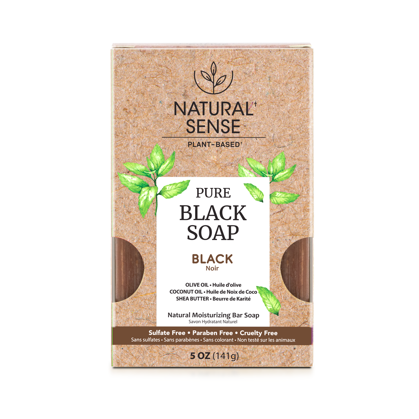 Natural Sense Black Bar Soap Noir 5oz 24 pk