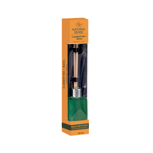 Natural Sense Reed Diffuser Clementine + Basil 30ml 24 pk