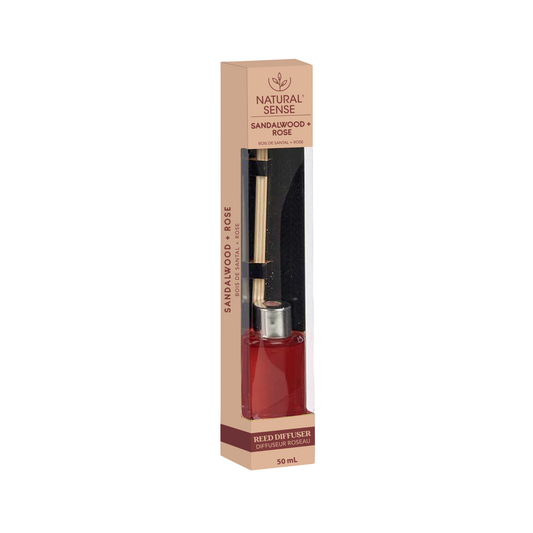 Natural Sense Reed Diffuser Sandalwood + Rose 30ml 24 pk
