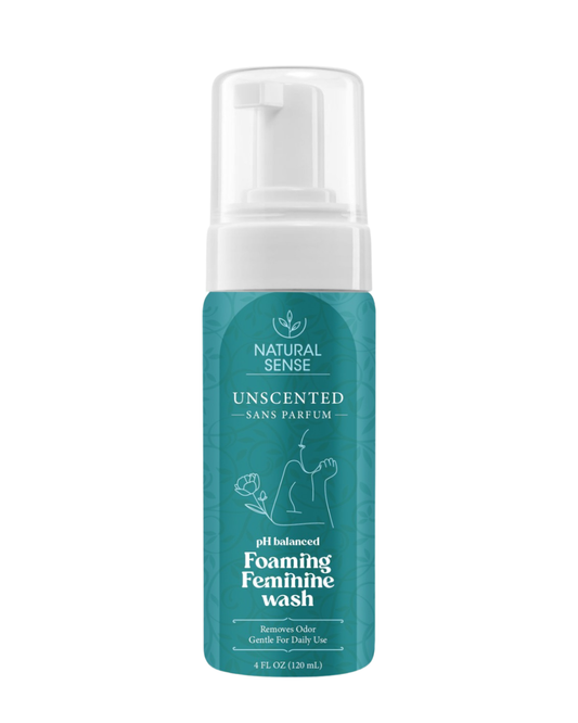 Natural Sense Foaming Feminine Wash Unscented 4oz 12 pk UNS