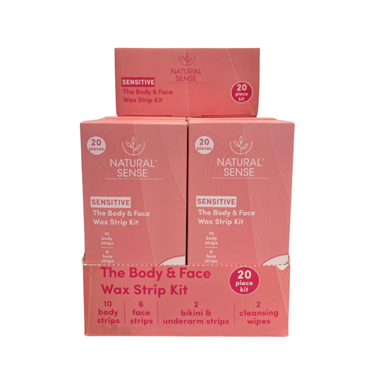Natural Sense The Body Wax Strip Kit 20ct 12 pk