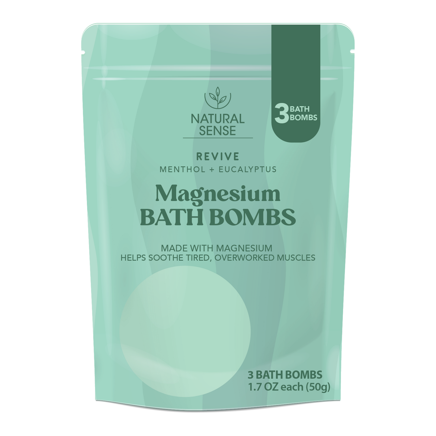 Natural Sense Bath Bombs Revive 3ct 12 pk